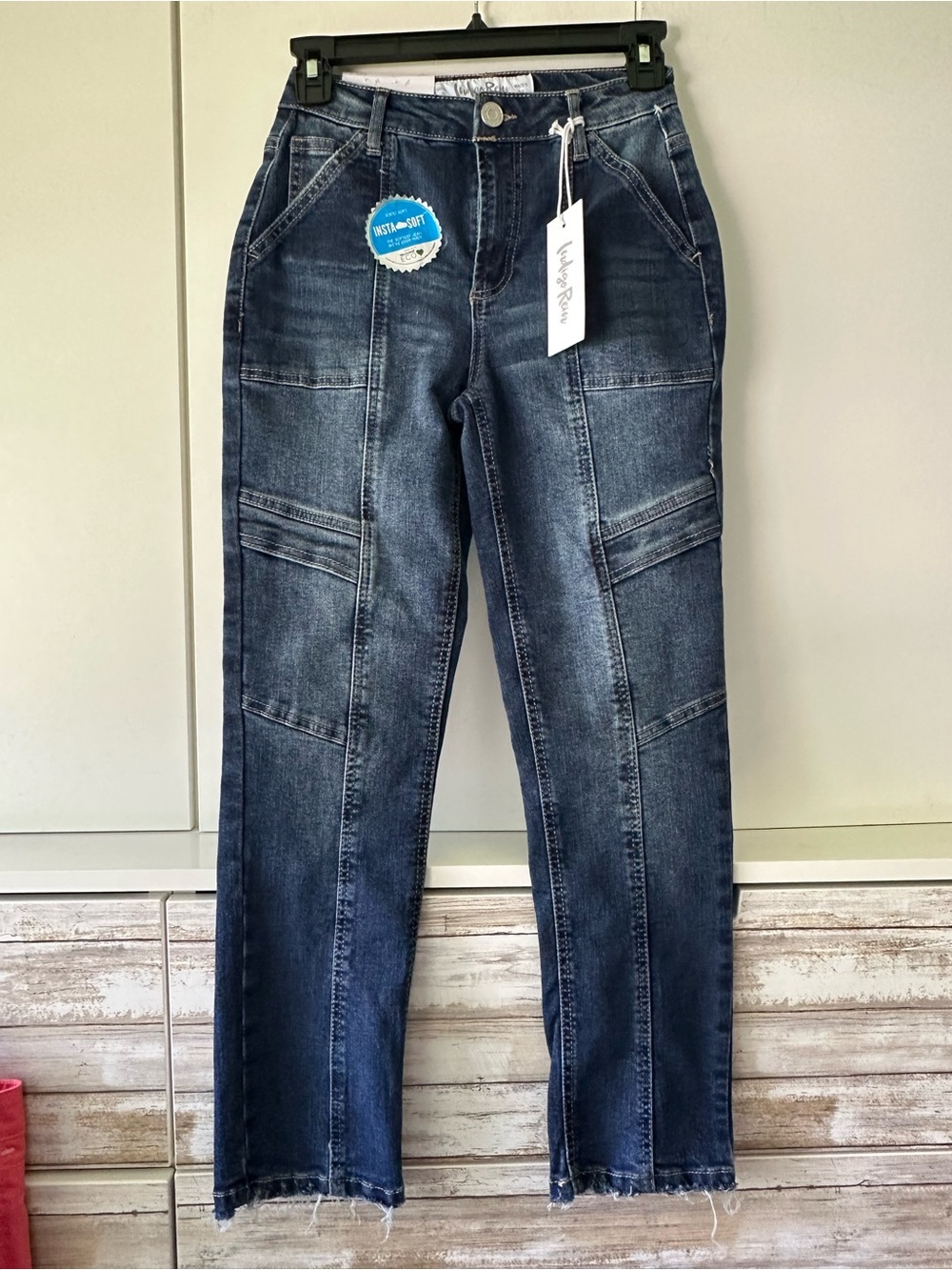 🌸 Indigo Rein Insta Soft High Rise Crop Straight Leg Jeans NWT Size 0
